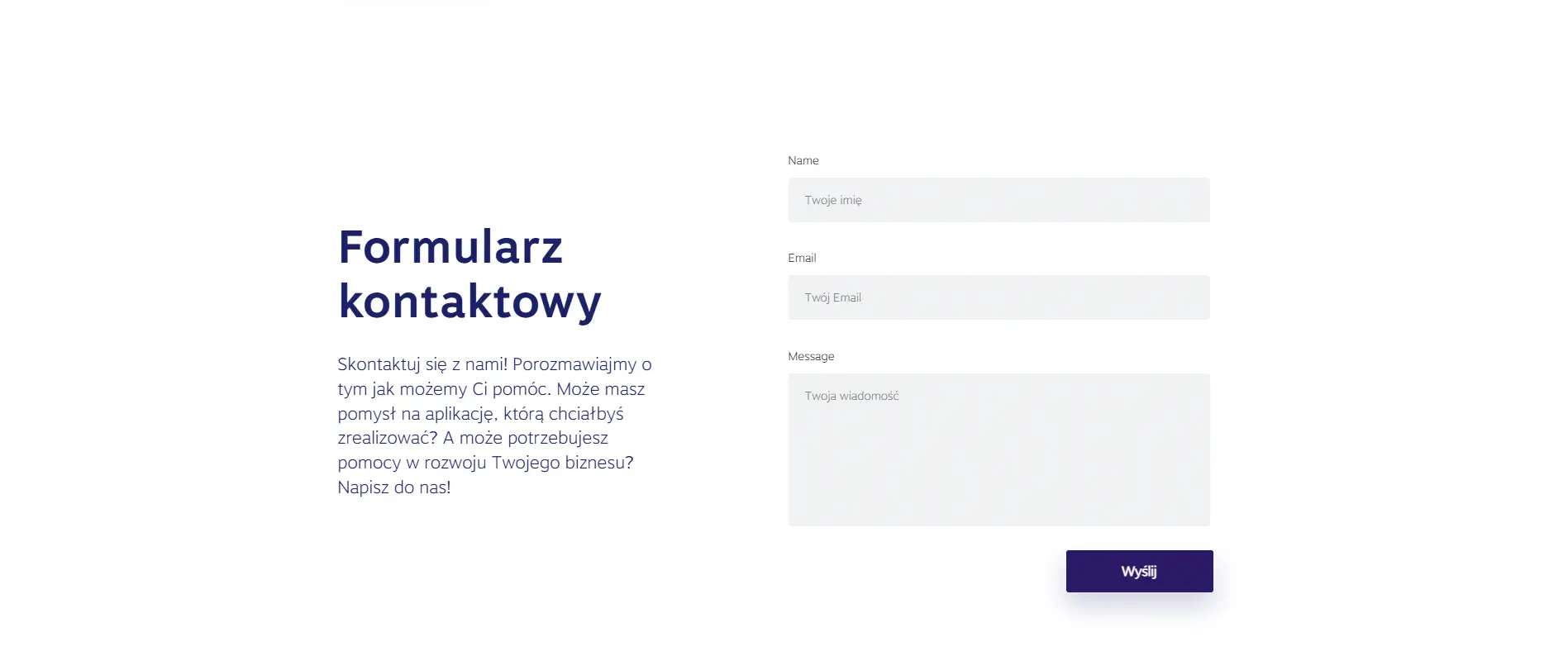 Formularz kontaktowy